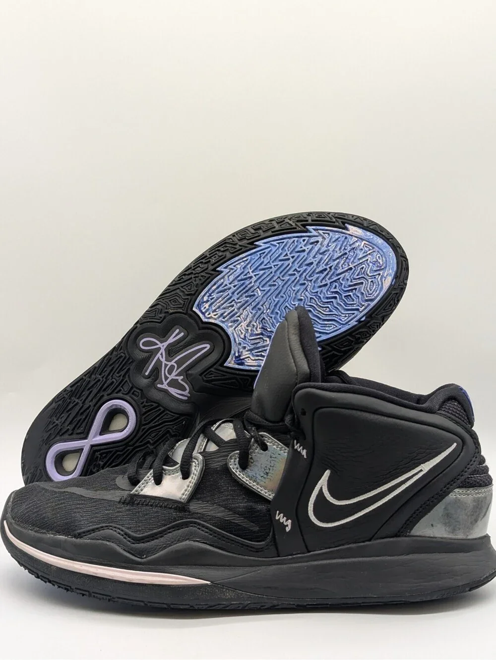 Mens Size 12 Nike Kyrie Infinity 8 Black Metallic Basketball Shoes CZ0204-005